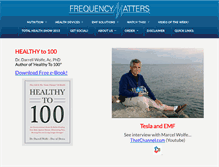 Tablet Screenshot of frequencymatters.com